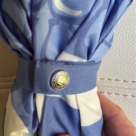 Coach umbrella blue C logo pattern - Picture 6 of 9